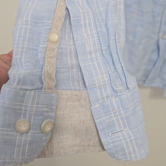 Tommy Bahama Men's Light Blue 100% Linen Casual Shirt X - Picture 4 of 8